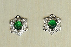 Pendientes plata y zirconitas