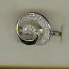 Sortija plata zirconitas
